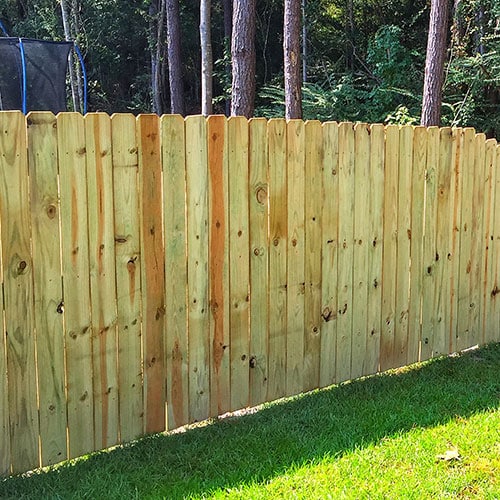 Fence King fence company installs pressure-treated pine privacy fences in Mandeville and surrounding northshore area.